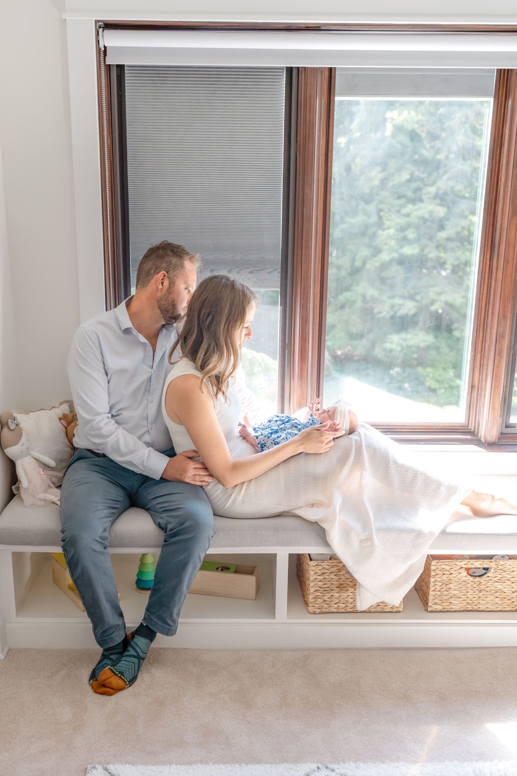 In home newborn session