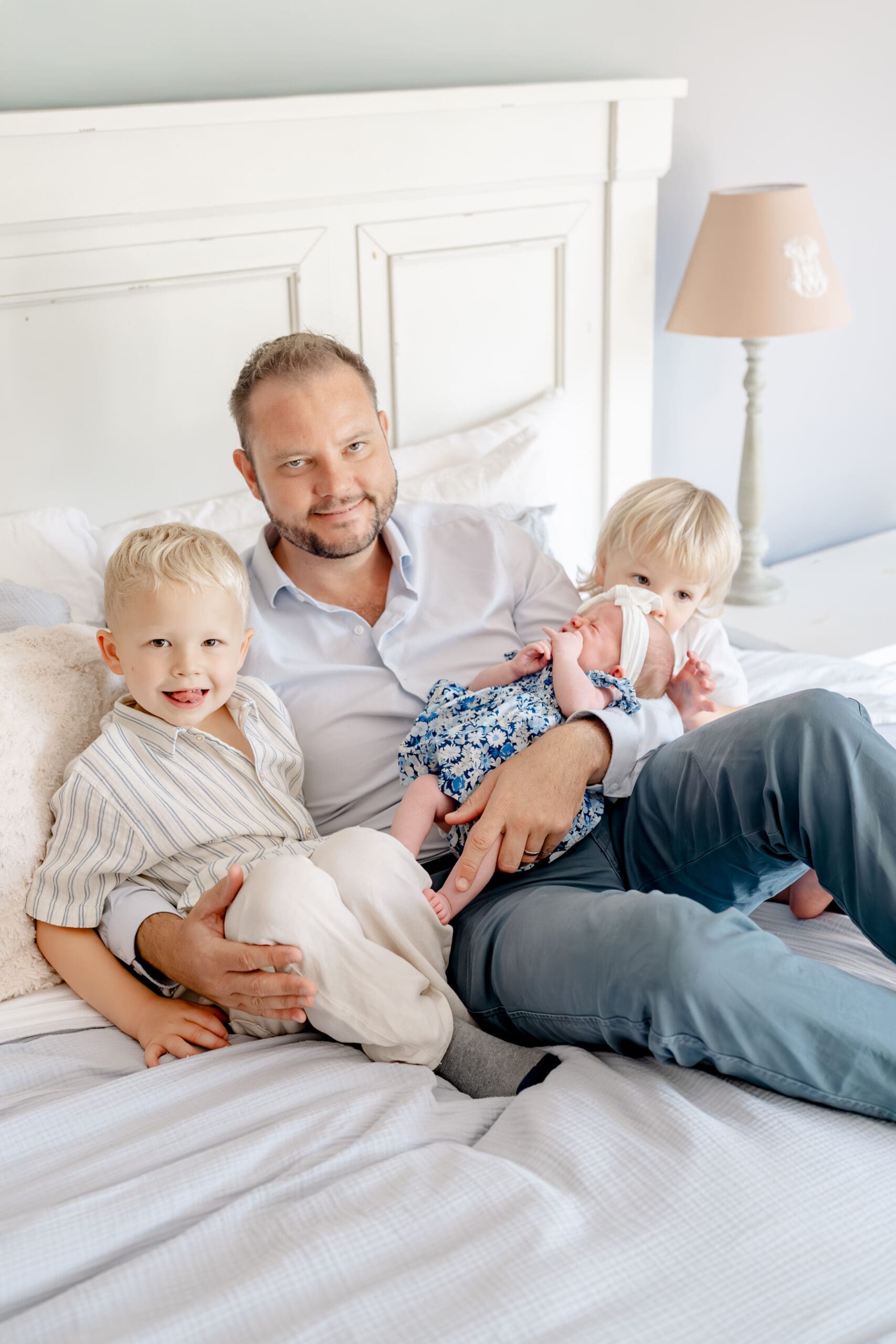 In home newborn session