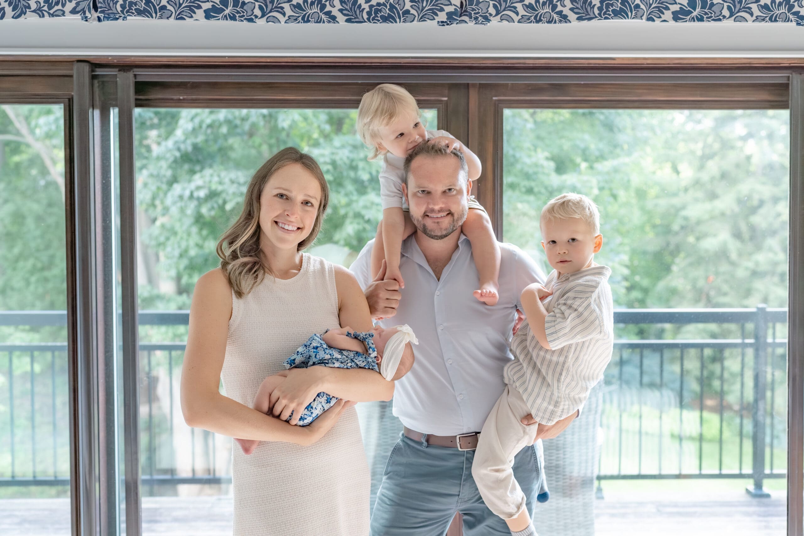 In home newborn session