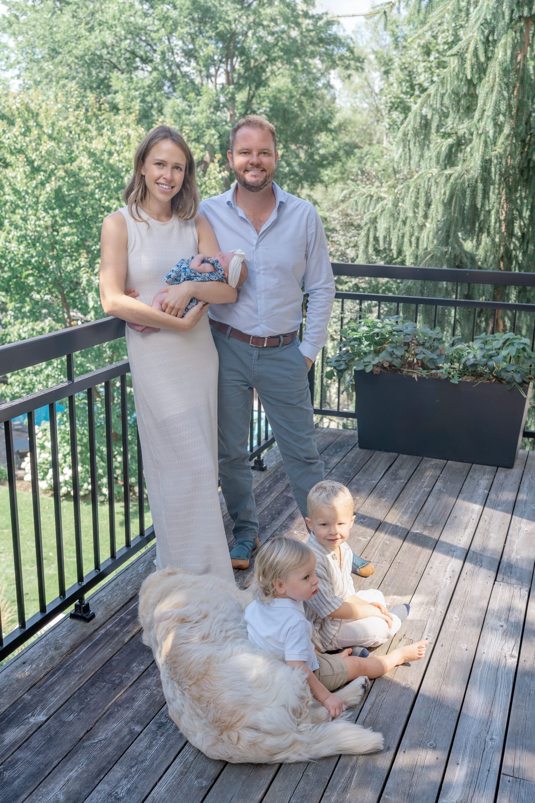 In home newborn session